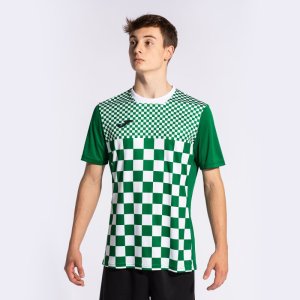 JOMA FLAG III SHORT SLEEVE T-SHIRT GREEN WHITE