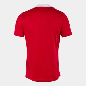 JOMA FLAG III SHORT SLEEVE T-SHIRT RED WHITE