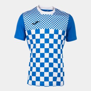 JOMA FLAG III SHORT SLEEVE T-SHIRT ROYAL WHITE