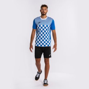JOMA FLAG III SHORT SLEEVE T-SHIRT ROYAL WHITE
