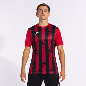 JOMA INTER III SHORT SLEEVE T-SHIRT RED BLACK
