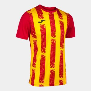 JOMA INTER III SHORT SLEEVE T-SHIRT RED YELLOW