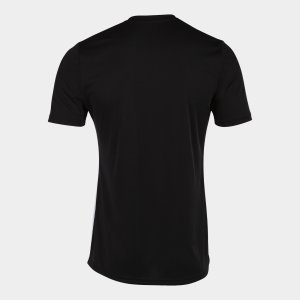 JOMA CITY II SHORT SLEEVE T-SHIRT BLACK WHITE