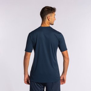 JOMA CITY II SHORT SLEEVE T-SHIRT NAVY SKY BLUE