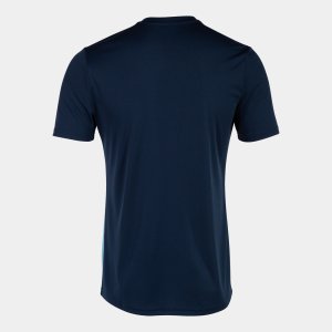 JOMA CITY II SHORT SLEEVE T-SHIRT NAVY SKY BLUE