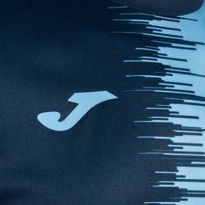JOMA CITY II SHORT SLEEVE T-SHIRT NAVY SKY BLUE