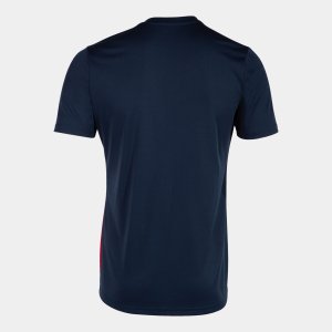 JOMA CITY II SHORT SLEEVE T-SHIRT NAVY RED