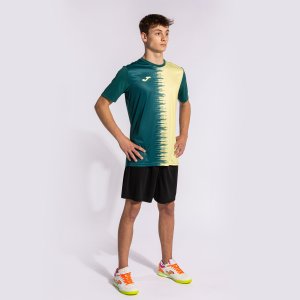 JOMA CITY II SHORT SLEEVE T-SHIRT GREEN YELLOW