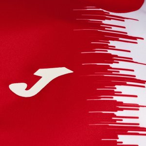 JOMA CITY II SHORT SLEEVE T-SHIRT RED WHITE