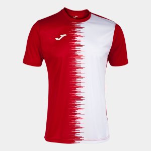 JOMA CITY II SHORT SLEEVE T-SHIRT RED WHITE