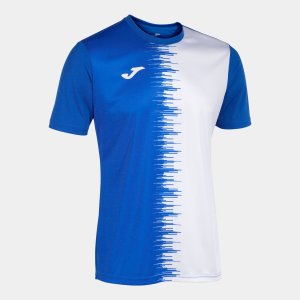 JOMA CITY II SHORT SLEEVE T-SHIRT ROYAL WHITE