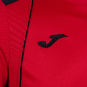 JOMA CHAMPIONSHIP VII LONG SLEEVE T-SHIRT RED BLACK