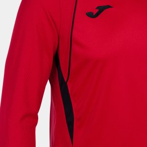 JOMA CHAMPIONSHIP VII LONG SLEEVE T-SHIRT RED BLACK