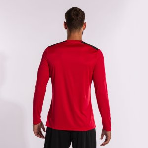 JOMA CHAMPIONSHIP VII LONG SLEEVE T-SHIRT RED BLACK
