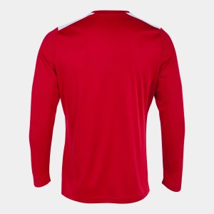 JOMA CHAMPIONSHIP VII LONG SLEEVE T-SHIRT RED WHITE