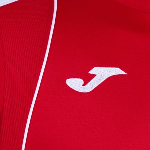 JOMA CHAMPIONSHIP VII LONG SLEEVE T-SHIRT RED WHITE