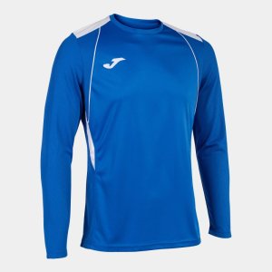 JOMA CHAMPIONSHIP VII LONG SLEEVE T-SHIRT ROYAL WHITE