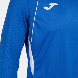 JOMA CHAMPIONSHIP VII LONG SLEEVE T-SHIRT ROYAL WHITE