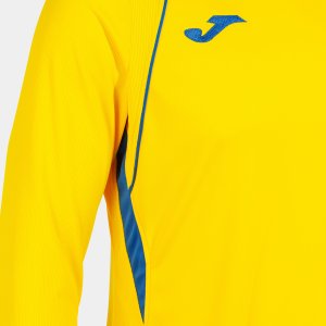 JOMA CHAMPIONSHIP VII LONG SLEEVE T-SHIRT YELLOW-ROYAL BLUE