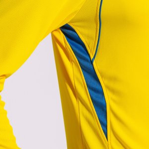 JOMA CHAMPIONSHIP VII LONG SLEEVE T-SHIRT YELLOW-ROYAL BLUE