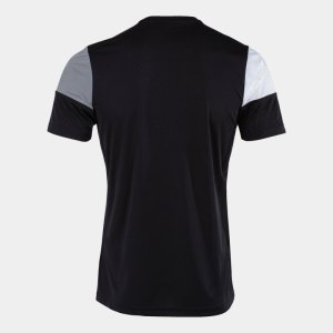 JOMA CREW V SHORT SLEEVE T-SHIRT BLACK GREY WHITE