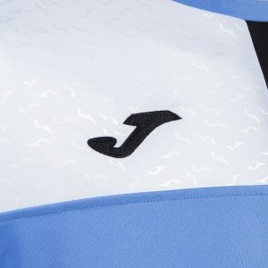 JOMA CREW V SHORT SLEEVE T-SHIRT BLUE BLACK WHITE