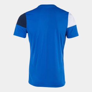 JOMA CREW V SHORT SLEEVE T-SHIRT ROYAL NAVY WHITE