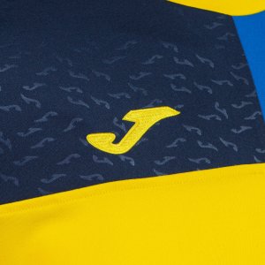 JOMA CREW V SHORT SLEEVE T-SHIRT YELLOW ROYAL NAVY
