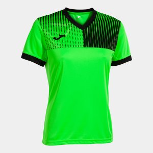 JOMA ECO SUPERNOVA SHORT SLEEVE T-SHIRT FLUOR GREEN BLACK