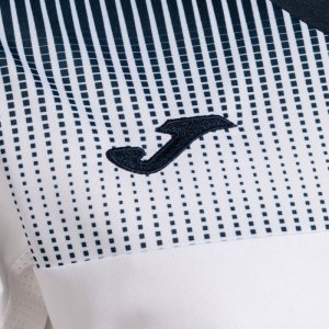 JOMA ECO SUPERNOVA SHORT SLEEVE T-SHIRT WHITE NAVY