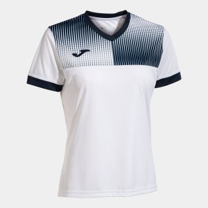 JOMA ECO SUPERNOVA SHORT SLEEVE T-SHIRT WHITE NAVY