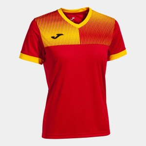 JOMA ECO SUPERNOVA SHORT SLEEVE T-SHIRT RED YELLOW