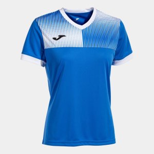 JOMA ECO SUPERNOVA SHORT SLEEVE T-SHIRT ROYAL WHITE