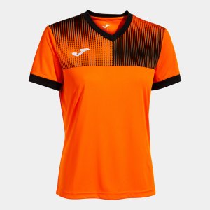 JOMA ECO SUPERNOVA SHORT SLEEVE T-SHIRT ORANGE BLACK
