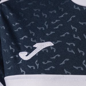 JOMA CREW V WOMEN'S SHORT SLEEVE T-SHIRT WHITE ROYAL NAVY