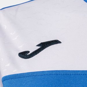 JOMA CREW V WOMEN'S SHORT SLEEVE T-SHIRT ROYAL NAVY WHITE
