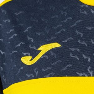 JOMA CREW V WOMEN'S SHORT SLEEVE T-SHIRT YELLOW ROYAL NAVY