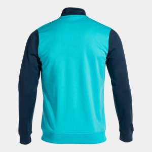JOMA WINNER FULL ZIP SWEATSHIRT FLUOR TURQUOISE-NAVY