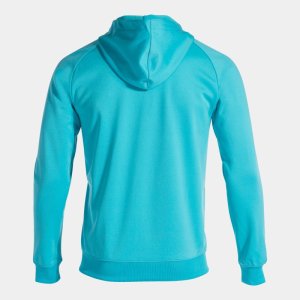 JOMA MENFIS ZIP-UP HOODIE FLUOR TURQUOISE