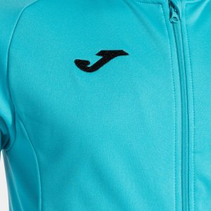 JOMA MENFIS ZIP-UP HOODIE FLUOR TURQUOISE