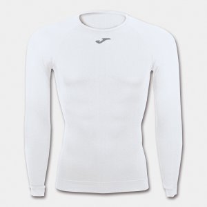 JOMA BRAMA CLASSIC SEAMLESS T-SHIRT WHITE L/S
