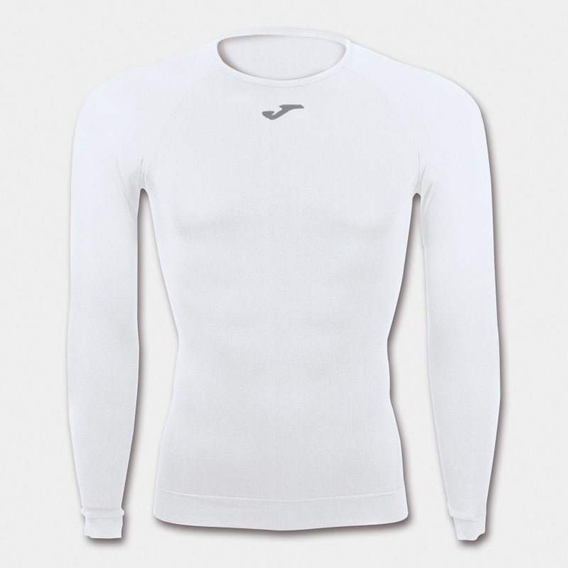 JOMA BRAMA CLASSIC SEAMLESS T-SHIRT WHITE L/S