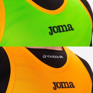 JOMA REVERSIBLE TRAINING BIB F.ORANGE-F.GREEN 10 PCS