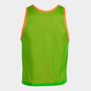 JOMA REVERSIBLE TRAINING BIB F.ORANGE-F.GREEN 10 PCS