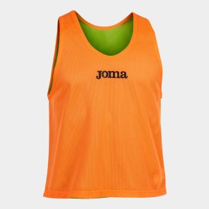 JOMA REVERSIBLE TRAINING BIB F.ORANGE-F.GREEN 10 PCS
