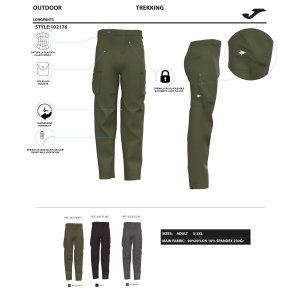 JOMA EXPLORER LONG PANTS KHAKI