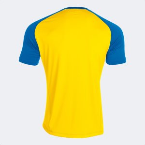 JOMA TEAMWORK SHORT SLEEVE T-SHIRT YELLOW-ROYAL BLUE