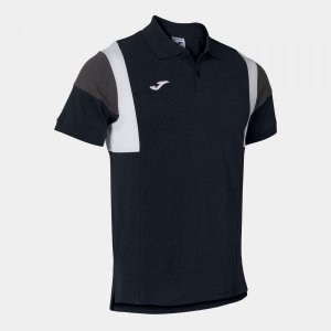 JOMA CONFORT III SHORT SLEEVE POLO BLACK