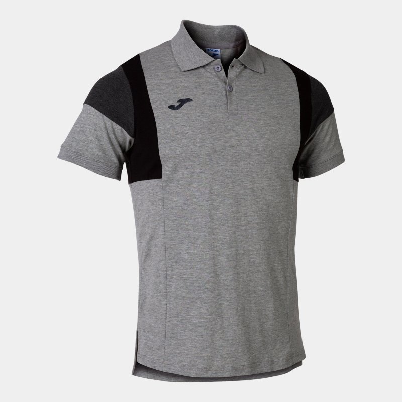 JOMA CONFORT III SHORT SLEEVE POLO MELANGE GREY