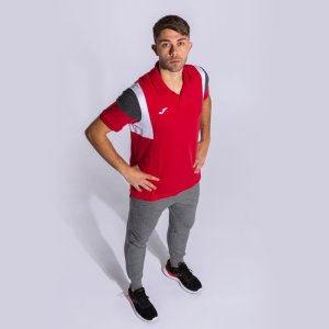 JOMA CONFORT III SHORT SLEEVE POLO RED